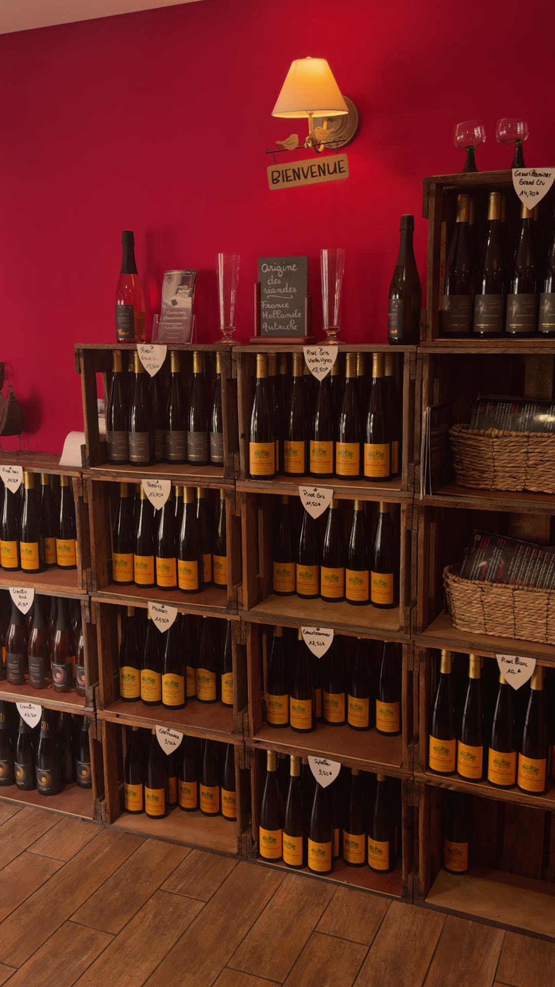 La cave à vins d'Alsace